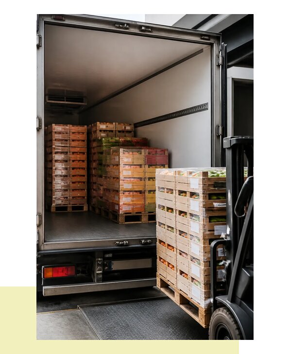 Перевозка сельхозпродукции на паллетах с доставкой в Кузнецк